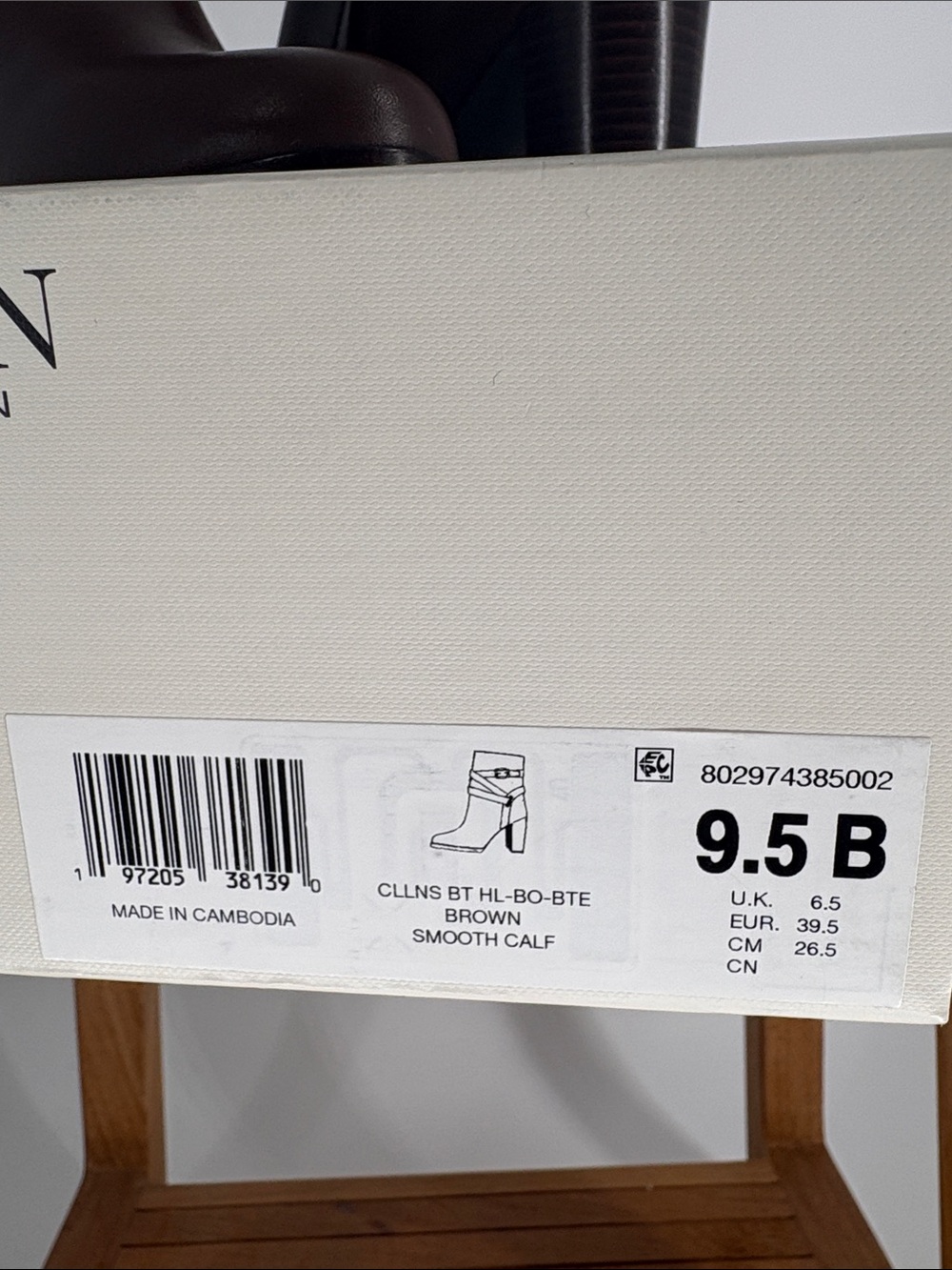 New Lauren Ralph Lauren Brown Leather Ankle Boots size 9.5 Retail $225 - Picture 7 of 7